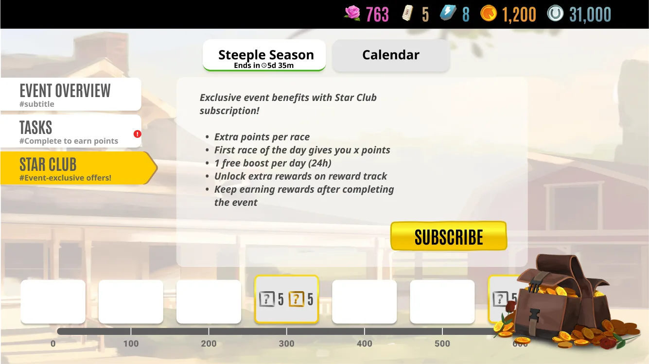 Star Club Tab