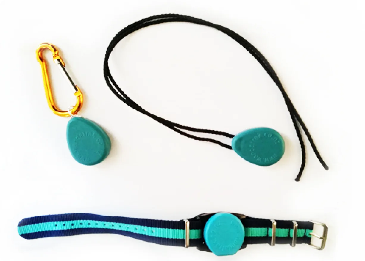 The standard WanderSearch pendant and watch variations.